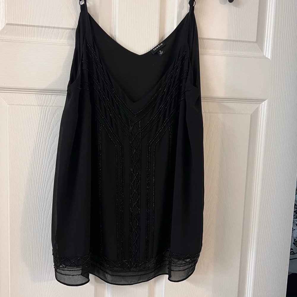 Torrid Black Sleeveless Camisole Top
